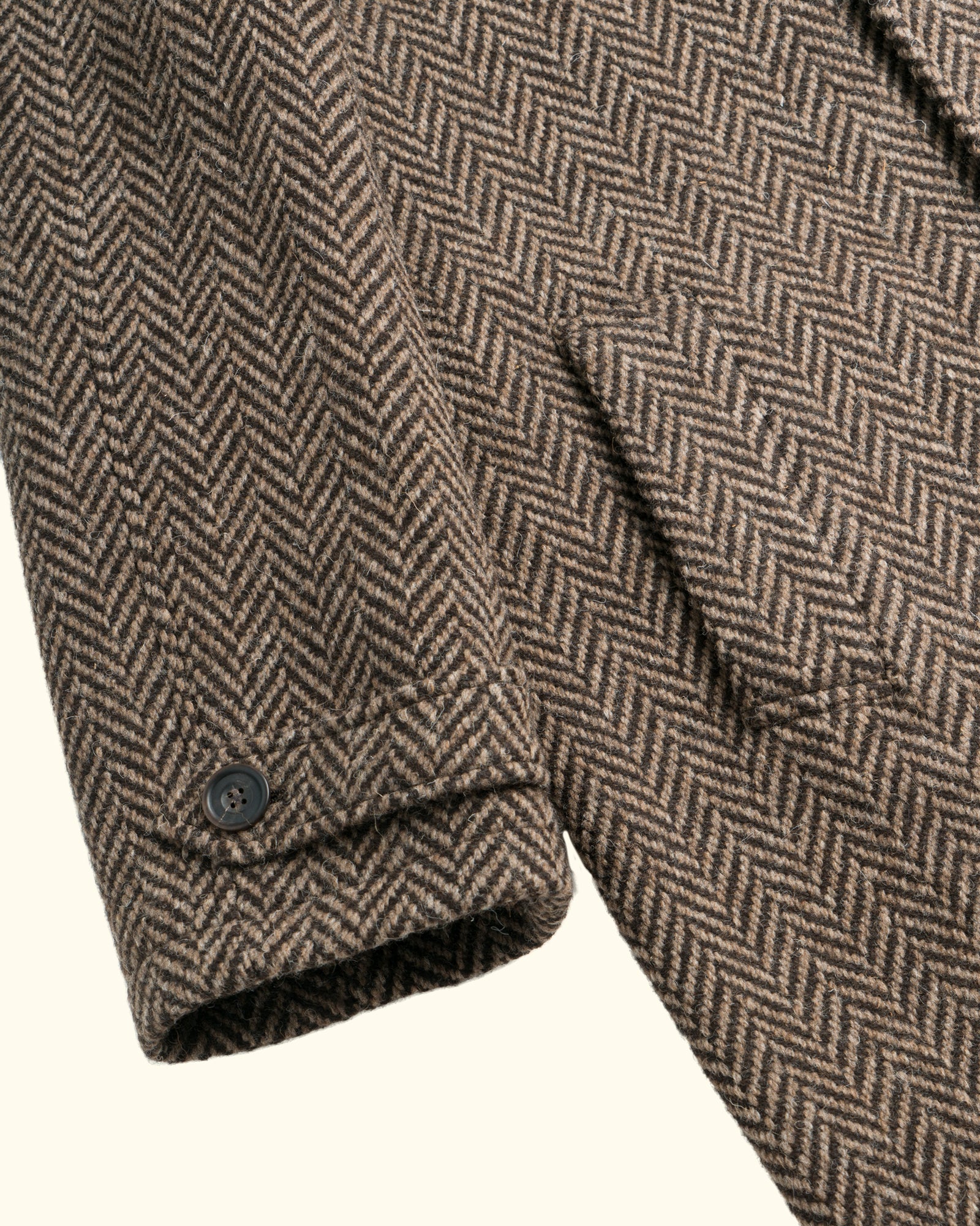 PML Balmacaan overcoat brown herringbone – PML Clothing